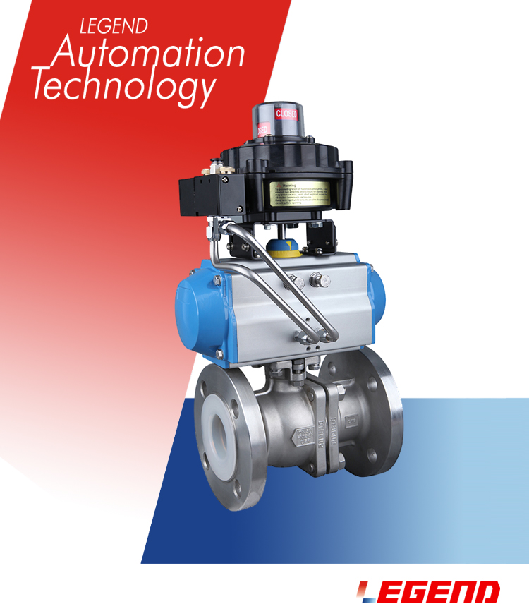 氣動(dòng)鍛鋼法蘭襯氟球閥