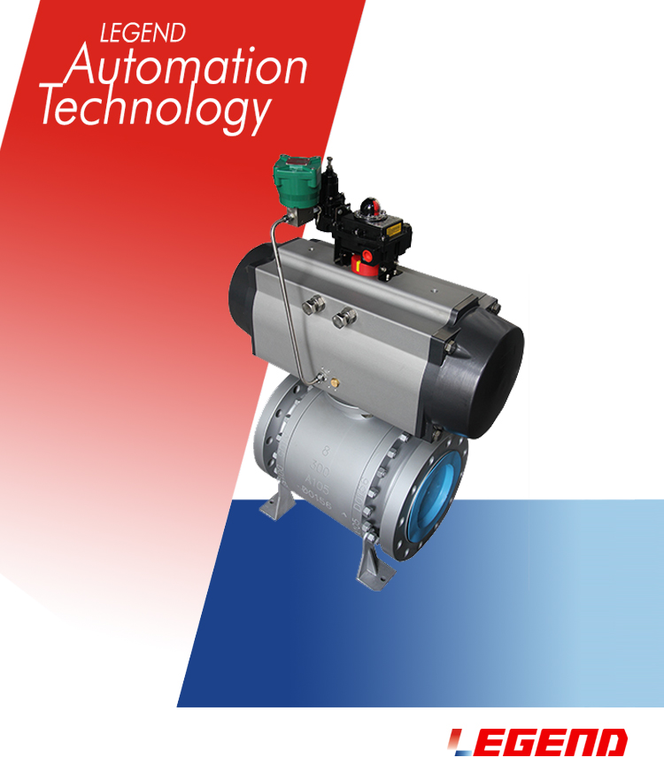 三片式氣動鍛鋼球閥