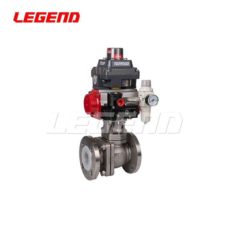 氣動(dòng)不銹鋼襯氟球閥（防爆附件）