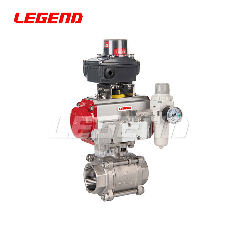 氣動(dòng)三片式內(nèi)螺紋球閥（普通附件）