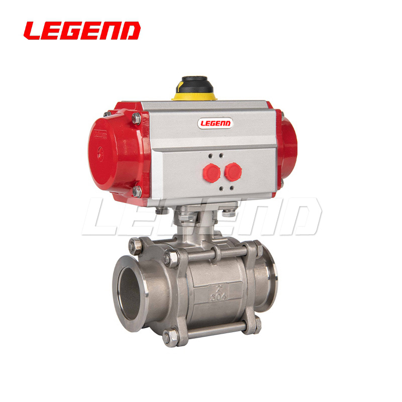 氣動(dòng)三片式卡箍球閥