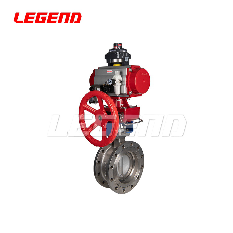 氣動法蘭不銹鋼蝶閥（防爆附件）