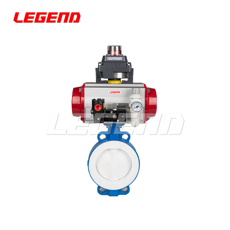 氣動襯氟對夾蝶閥（防爆附件）