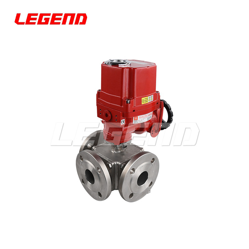 電動(dòng)防爆三通法蘭球閥