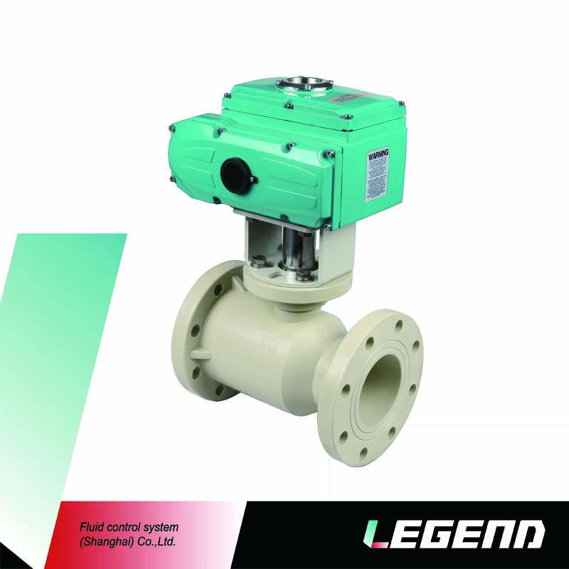 電動塑料法蘭球閥