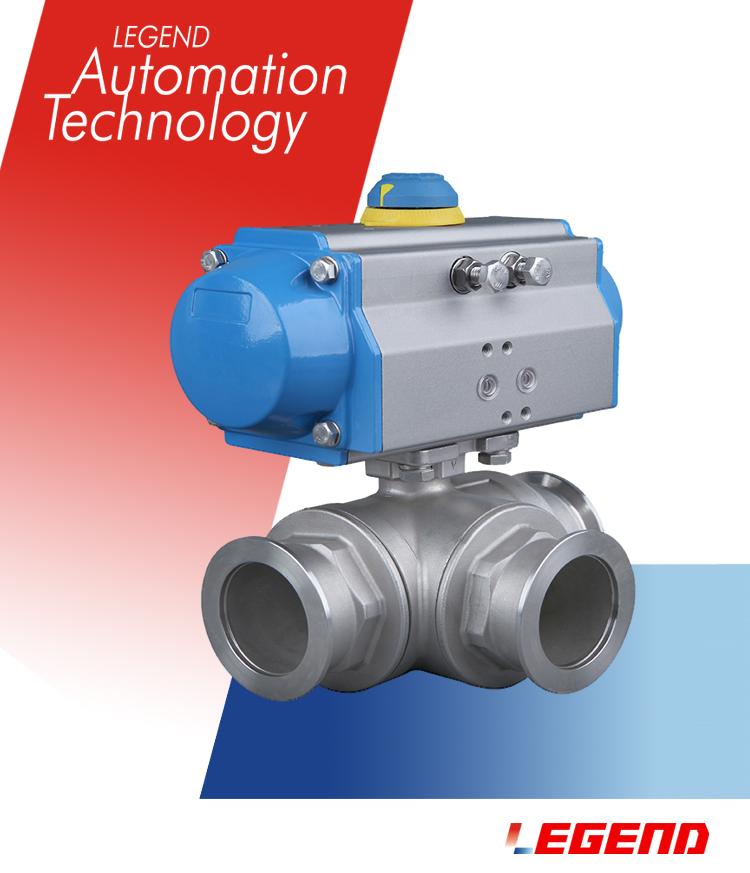 氣動三通球閥 氣動三通球閥